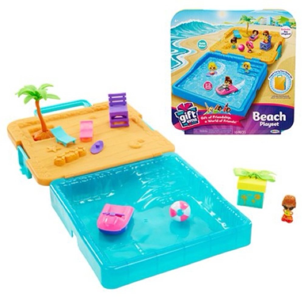 Gift’Ems Series 2 Beach Playset with Exclusive Lifeguard